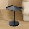 thumbnail image 1 of DURUA Side Table, Cute Nightstand Round Sofa End Table, Modern Bedside Coffee Table, Waterproof Outdoor&Indoor Snack Table(Black, 20.47×18.5 in), 1 of 6