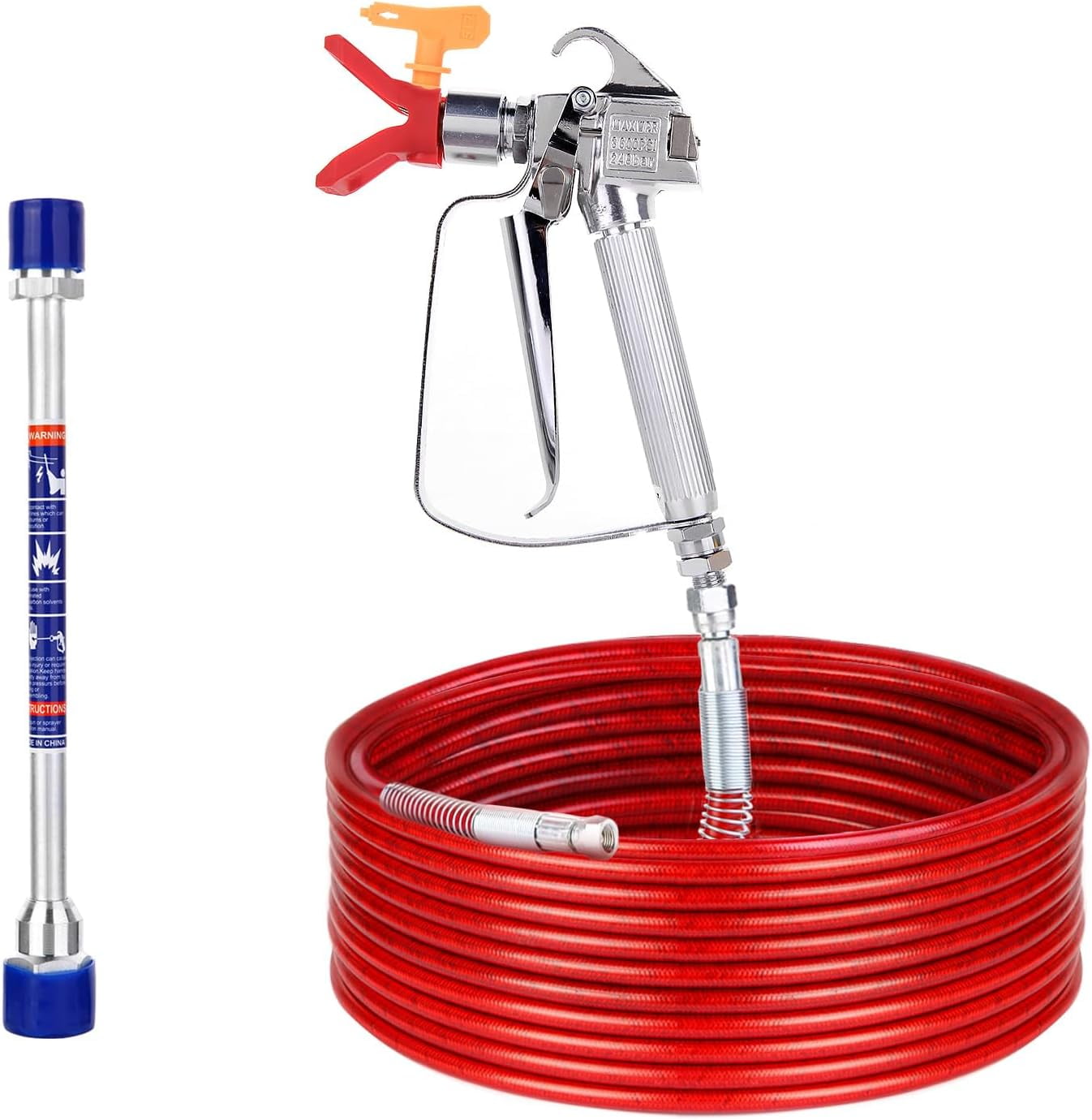 DUS365 Airless Paint Spray Gun High Pressure 3600 PSI 517 TIP Swivel