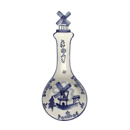 DUTC Porcelain Spoon Rests Delft Blue 3 D Windmill