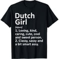 thumbnail image 1 of DUTCH GIRL NETHERLANDS Gift Funny Country Home Roots Descent T-Shirt mens t shirt，black，women，funny，misfits，men，journey，t-shirt, 1 of 4