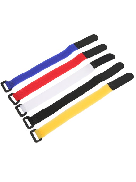 25cm Bicycle Pump Fixed Tape - Multi-Functional Nylon Adhesive Strap for Bike Frame Accessories, 5-Pack