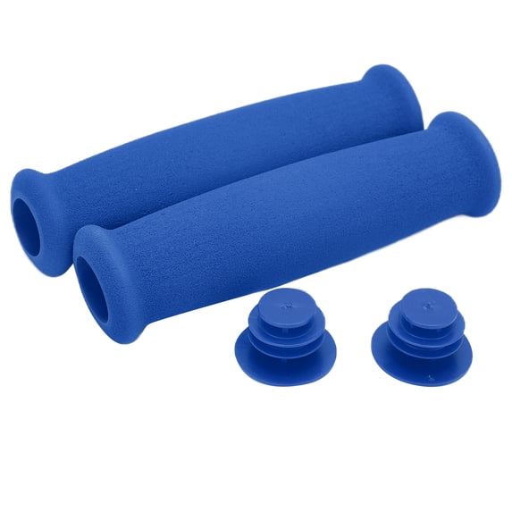 DUUTI 2pcs Anti-Slip Foam Sponge Bicycle Handlebar Grips Protectors for Road and Mountain Bikes, Lightweight Shock-Absorbing Cycling Accessories, 9.06 inches / 23 cm, Blue Variant