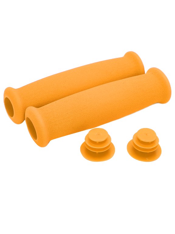 2pcs Anti-Slip Foam Sponge Bicycle Handlebar Grips Protectors for Road and Mountain Bikes, Lightweight Shock-Absorbing Cycling Accessories, 9.84 inches / 25 cm, Yellow Variant
