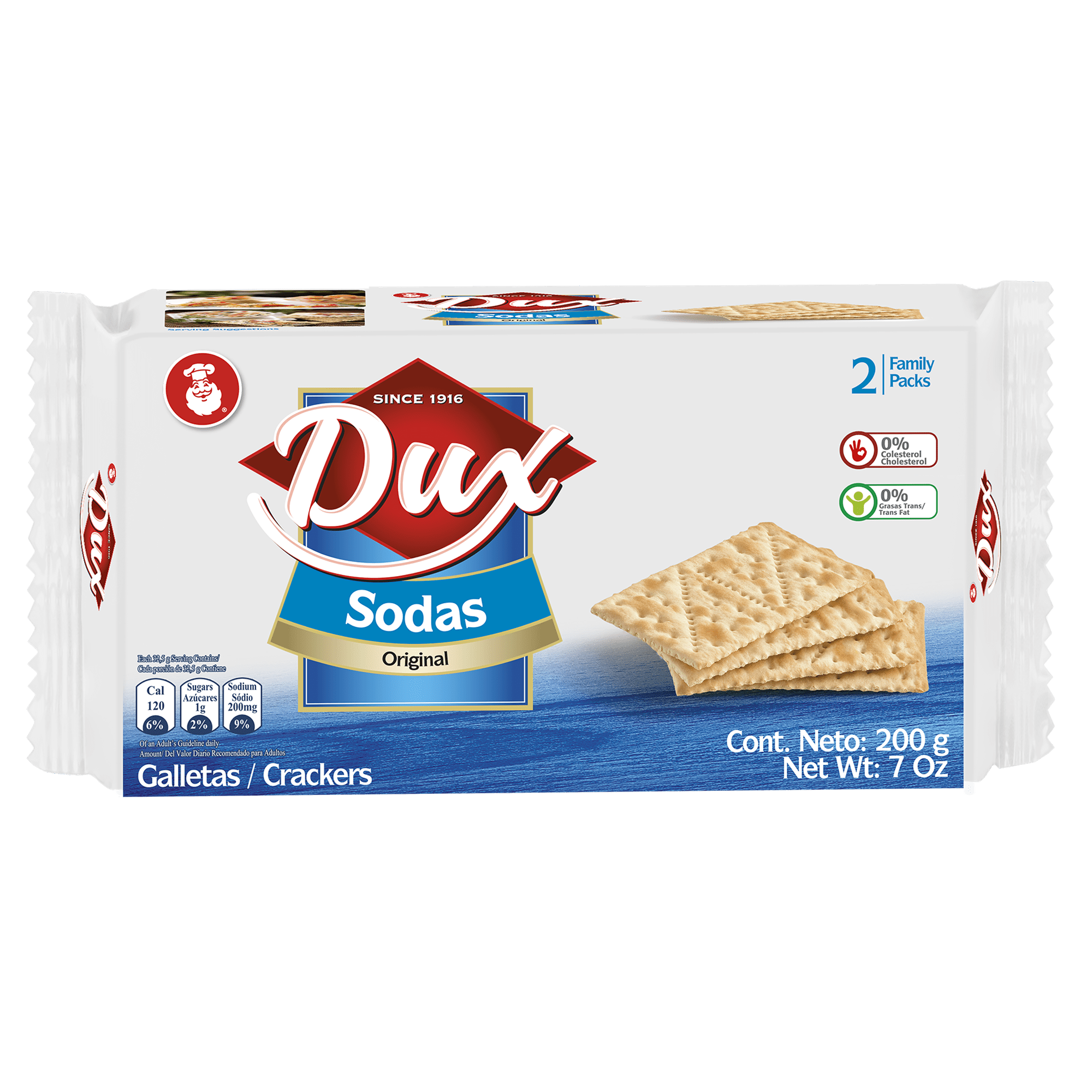 DUX Sodas Crackers, 7.05 oz