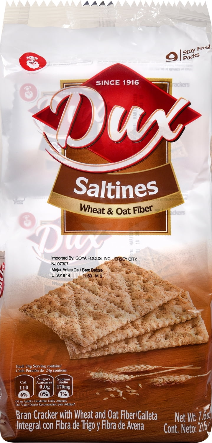 DUX Wheat Saltines Cracker Bag 7.62 Oz
