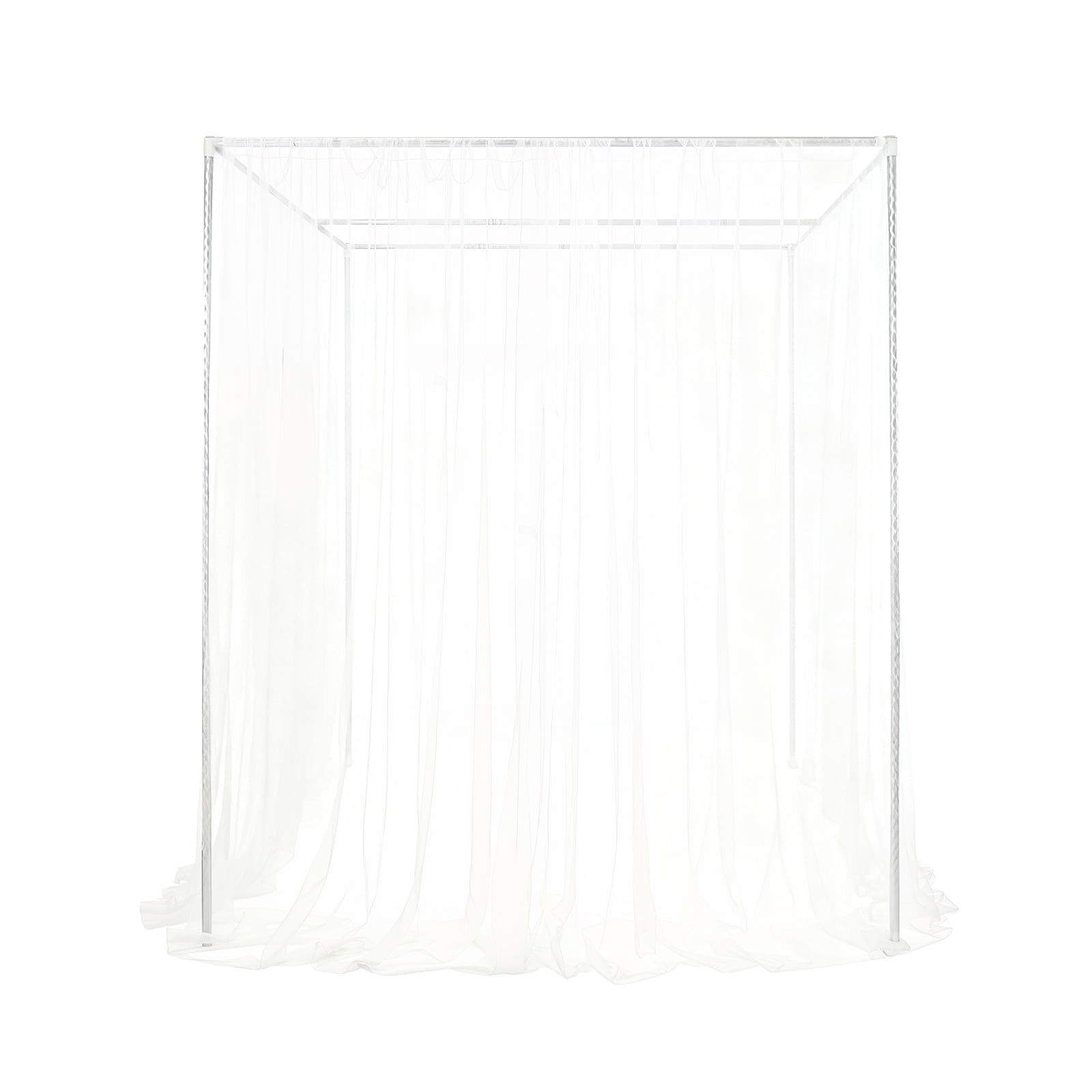 DUYIWAA 1.5*2*2m Bed Canopy 4-Corner Bed Net Stand Stainless Steel Mosquito Netting Frame Bracket
