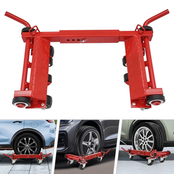 DUYIWAA 1T Wheel Dolly Lever Type Car Moving Dolly Auto Vehicle Positioning Moving Tire Lift Jack 2204.62 lbs
