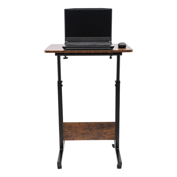 DUYIWAA Adjustable Height Standing Desk Portable Laptop Desk Rolling Computer Stand with 4 Wheels