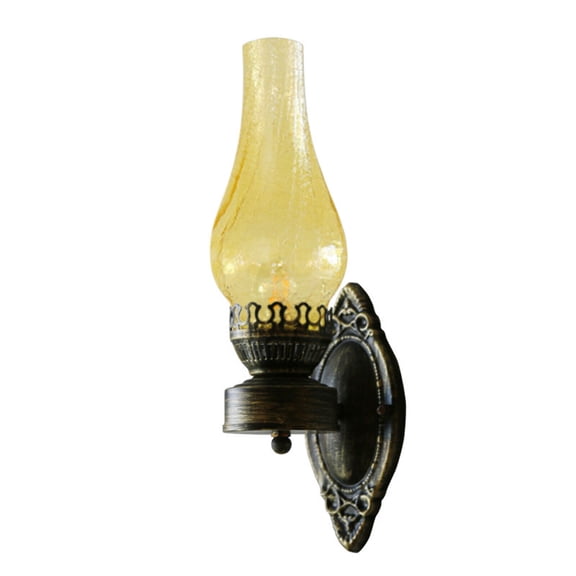 DUYIWAA Antique Wall Light Industrial Vintage Wall Light Rustic Petal Shape Wall Sconce Lamp Fixture