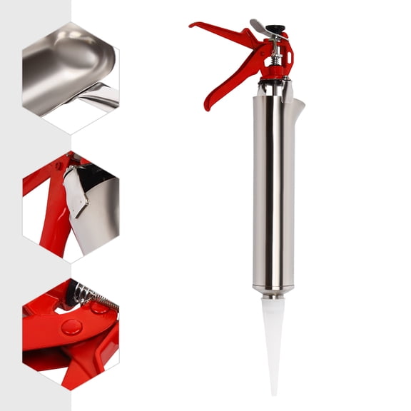 DUYIWAA Cement Grout Mortar Caulk Pointing Grouting Gun Stainless Steel Building Caulking Gun Mortar Sprayer Applicator Tool