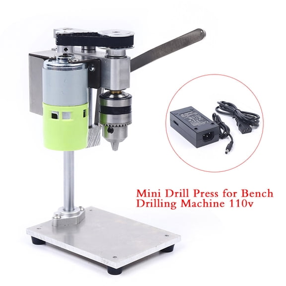 DUYIWAA Electric Mini Table Drill Bench Top Drill Press Variable Speed Tabletop Small Drilling Machine for Wood,Metal/Plastic Hobby