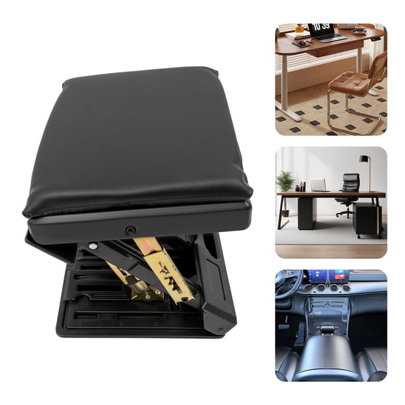 DUYIWAA Foot Stool 4-Level Height Angle Adjustable Footstool Soft Foot Rest Under Desk Car Portable Ergonomic Footrest