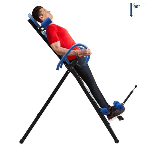 DUYIWAA Inversion Table For Full-Body Stretch, Extended Ankle Lock Handle, Back Pain Relief Kit, 330.7lbs Capacity