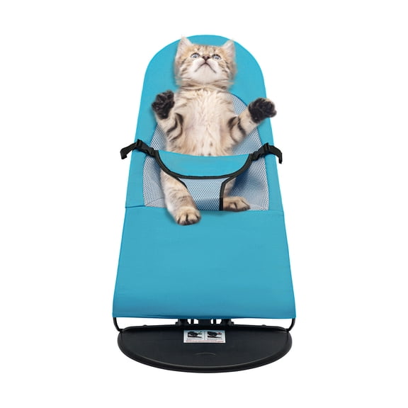 DUYIWAA PetRockingChair PortableFoldablePetRockerBed Cat Dog Snoring Chair 15kg/33.07lbs