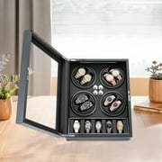 DUYIWAA Watch Winder Automatic Soft Flexible Watch Pillows,8 Winding Spaces with Built-in Illumination and 5 Display Storage Spaces,Watch Winder with 4 Rotation Modes