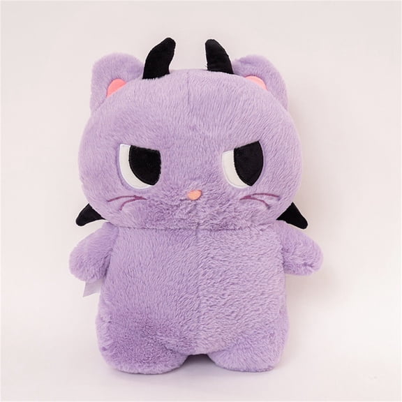 DUYIWUE Angel Devil Little Monster Stuffed Animal 13.8 inches, Purple Adorable Monster Plush Toys, Ideal Birthday Hoilday Gift for Kids and Adult
