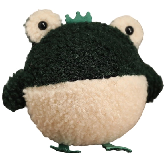 DUYIWUE Frog Plush Toys 6 inches, Dark Green Frog Stuffed Animal with Large Eyes, Classic Hoilday Birthday Gift for Kids and Friends
