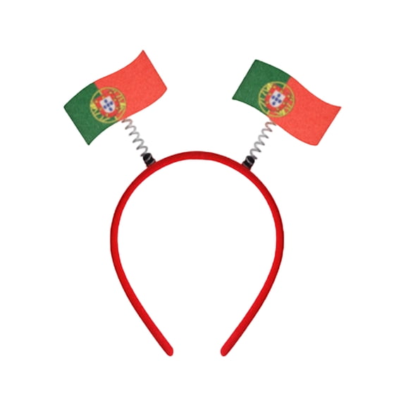 DUYIWUE National Flag Headband 7.5 inches, Football Fan Patriotic Flags Headbands, Soccer Sports Events Hairbands, World Cup Party Hair Accessory, Football Fans Cheering Props