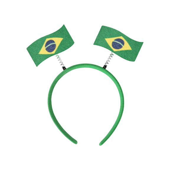 DUYIWUE National Flag Headband 7.5 inches, Football Fan Patriotic Flags Headbands, Soccer Sports Events Hairbands, World Cup Party Hair Accessory, Football Fans Cheering Props