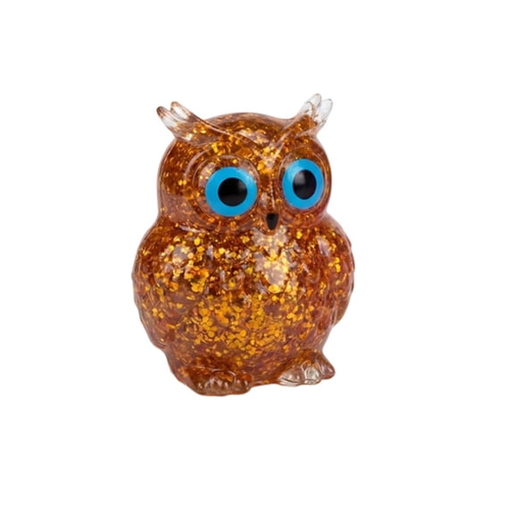 DUYIWUE Owl Sugar Stress Ball 3 inches, Cute Owl Sugar Ball Squeeze Toys, Super Soft Sensory Stress Ball Squeeze Toys for Stress Relief, Party Favors Easter Basket Stuffers