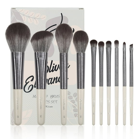 DUcare 10 Pcs Makeup Brushes Kabuki for Powder, Eyeshadow, Liquid, Cream