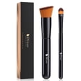 thumbnail image 1 of DUcare 2Pcs Foundation Brush and Concealer Brush Professional Flat Top Kabuki Brush for Face Synthetic Liquid Blending Mineral Powder Makeup Tools, 1 of 16