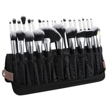 DUcare Makeup Brush Organizer 30pcs Folding Travel Size Professional Makeup Brushes Case Bag Stand-up Cosmetic Bag Artist Storage Bag (Only Bag)