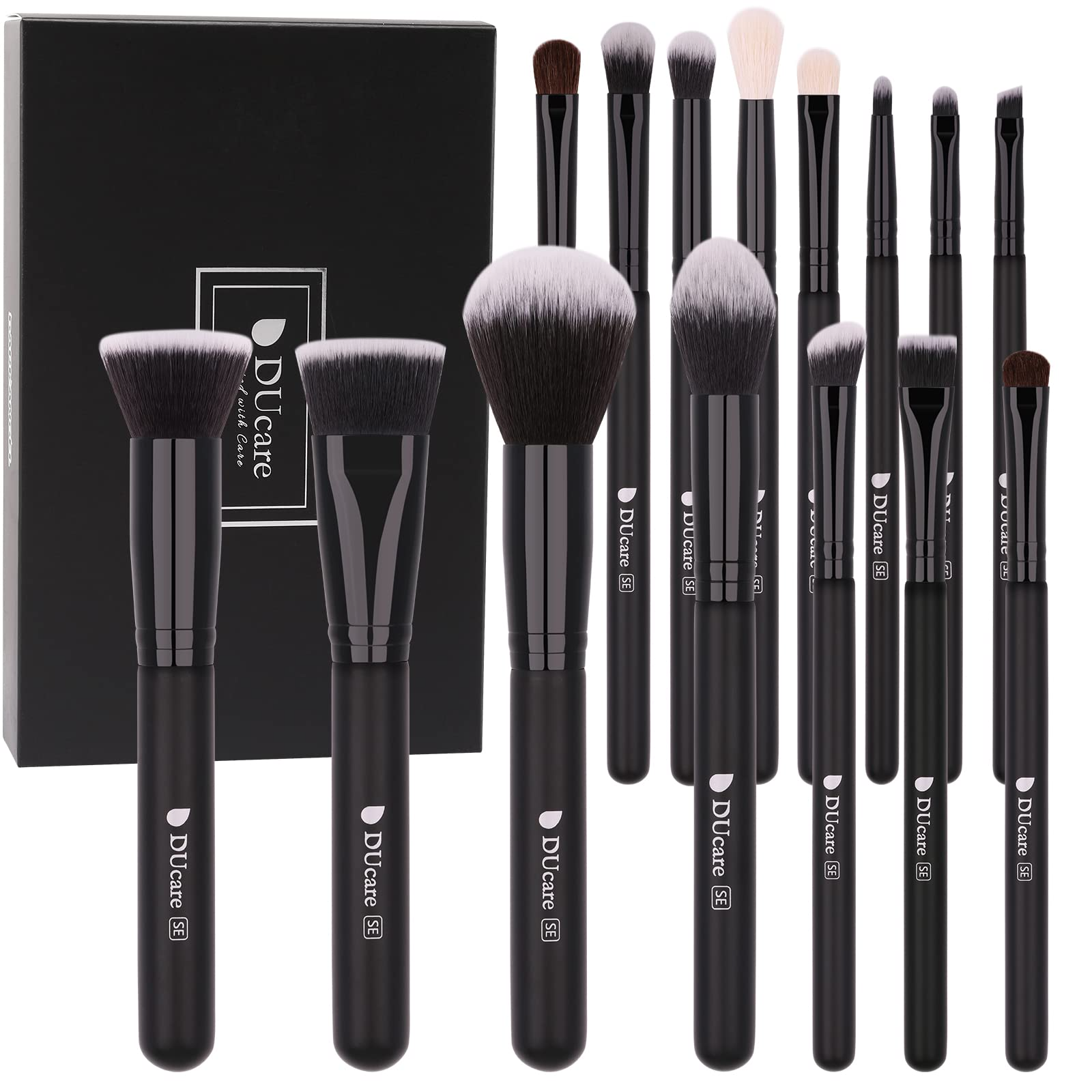 USTAR Makeup Brush Set 18 Pcs Premium Synthetic Foundation Powder
