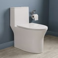 thumbnail image 1 of DV-1F0250 One Piece Toilet For Bathroom, Modern Bathroom Toilet with Dual Flush 1.1/1.6 Gpf Fully Skirted Toilets(Soft Close Seat), 1 of 17