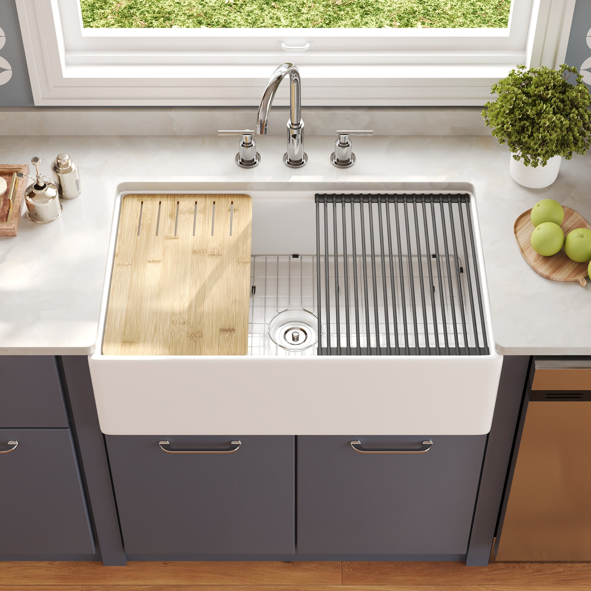 Farmhouse sink rack hotsell