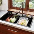 thumbnail image 1 of DV-1K0183 30" x 18" Drop-in Single Bowl 304 Stainless Steel Kitchen Sink Workstation with Accessories, 1 of 13