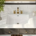 thumbnail image 1 of DV-1U0209 DeerValley 24" x 16" White Ceramic Rectangular Undermount Bathroom Sink with Flat Overflow, 1 of 10
