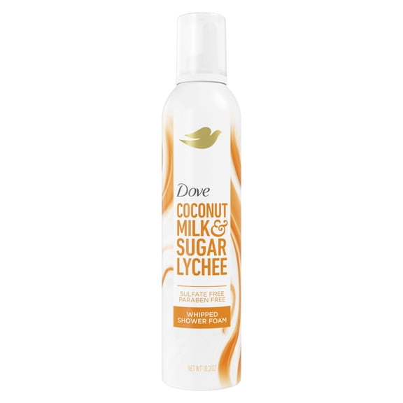Dove Whipped Shower Foam Coconut & Lychee, 10.3 oz