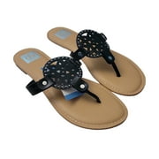 DV Dolce Vita Ladies Comfortable Stylish Gionna Everyday Flat Sandal Black, 10