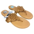 thumbnail image 1 of DV Dolce Vita Ladies Comfortable Stylish Gionna Everyday Flat Sandal (Tan, 9), 1 of 5