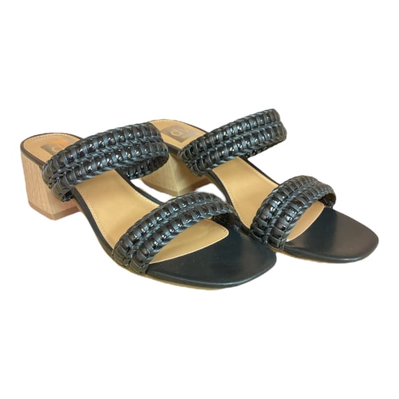 DV Dolce Vita Ladies Cushioned Memory Foam Lightweight Santana Sandal (Black, 7)