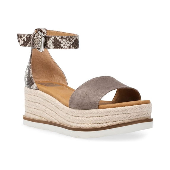 DV Dolce Vita TAUPE/SNAKE Baker Espadrille Wedge Platform Sandals US 11