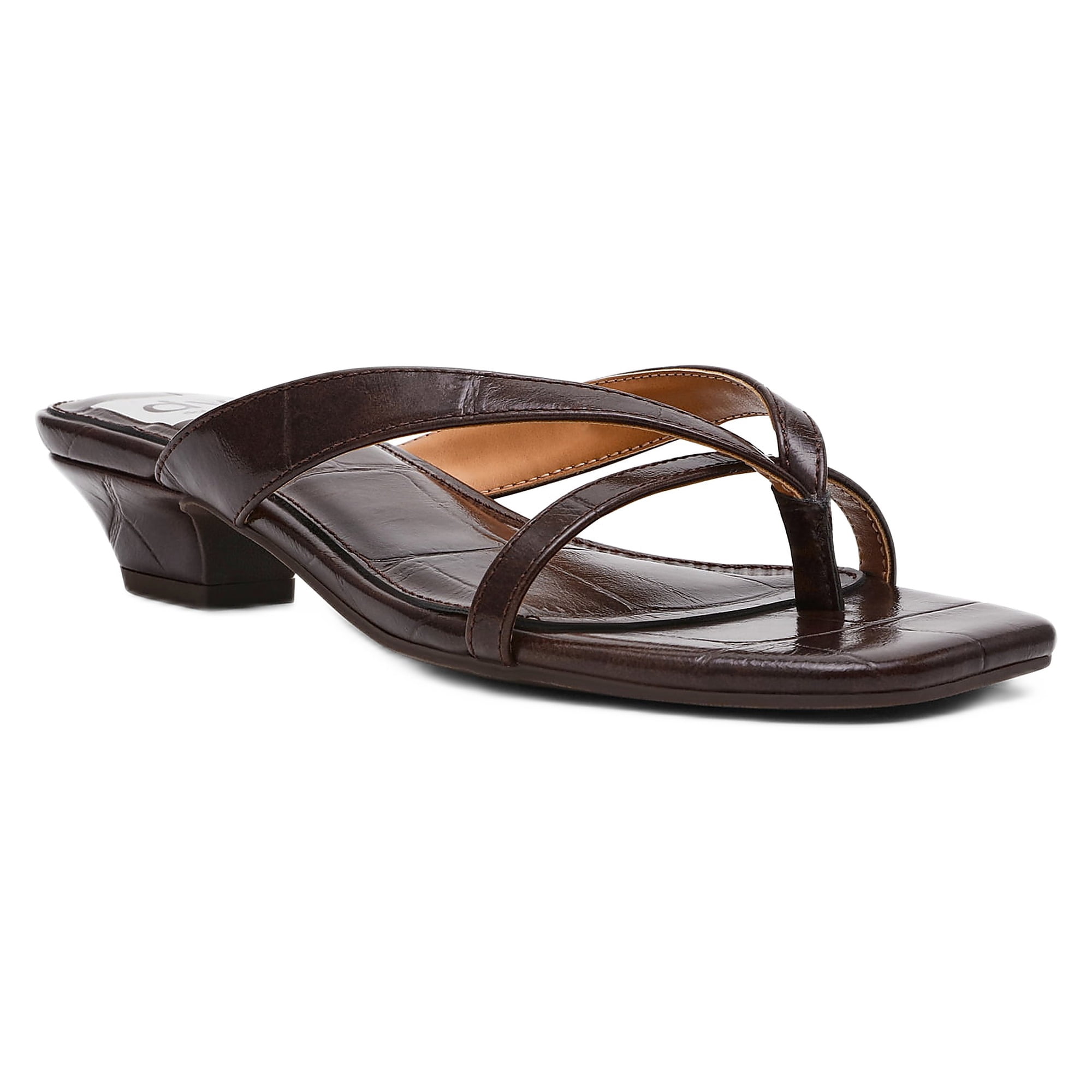 DV Dolce Vita Women's Bex Slide On Kitten Heel Sandal