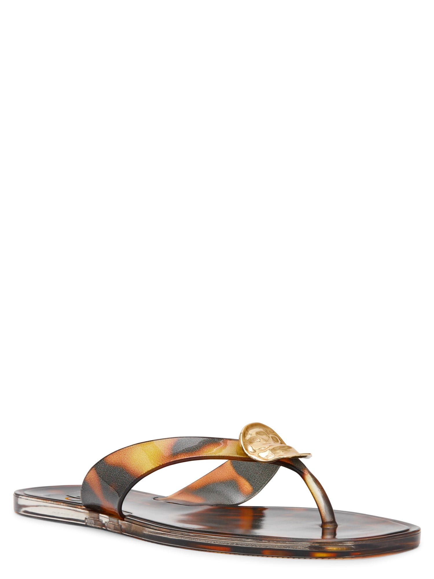 DV Dolce Vita Women's Jesper Jelly Thong Sandal with Ornament