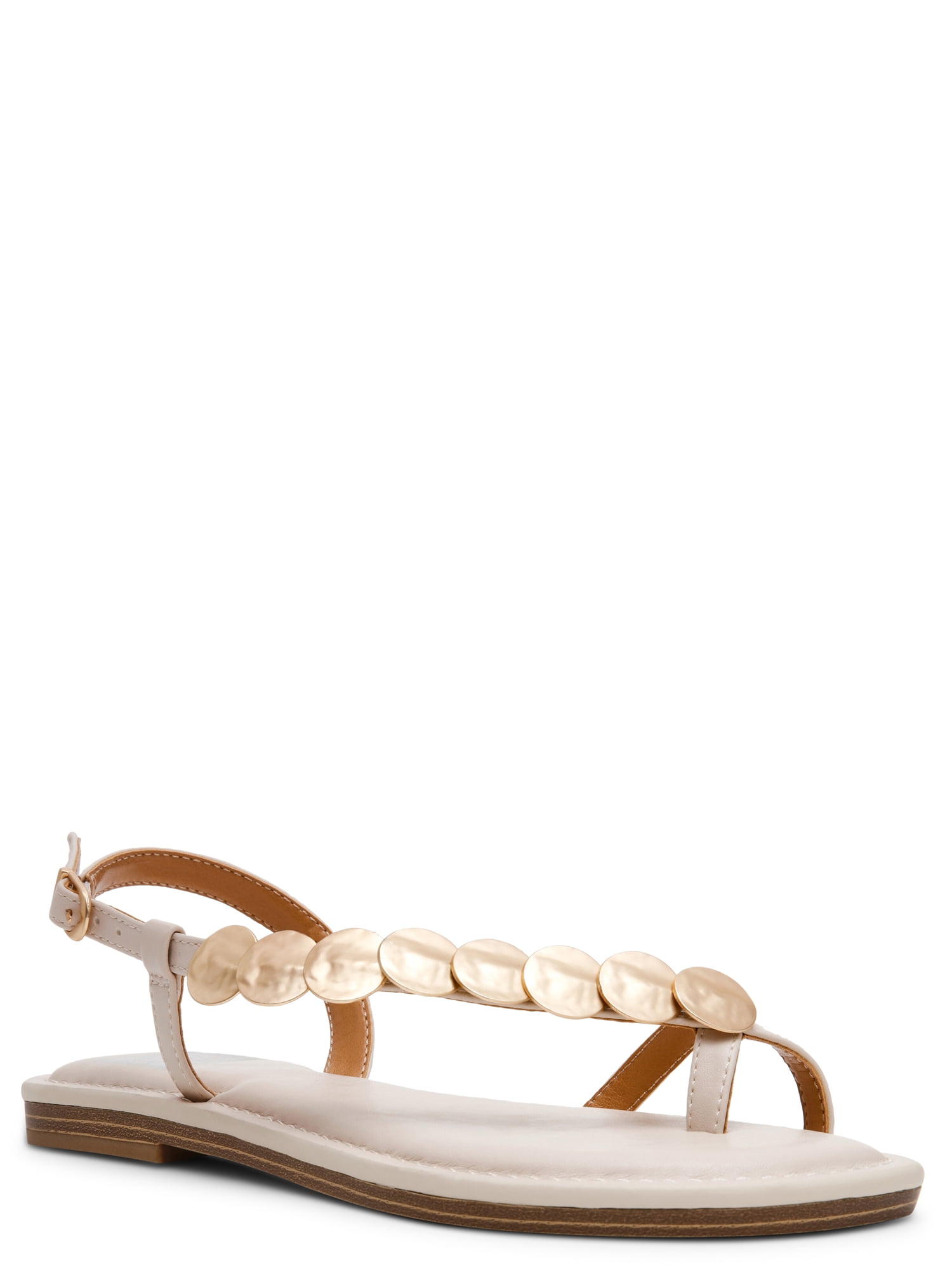 DV Dolce Vita Women's Jetsey Adjustable Strappy Sandal with Gold Detail
