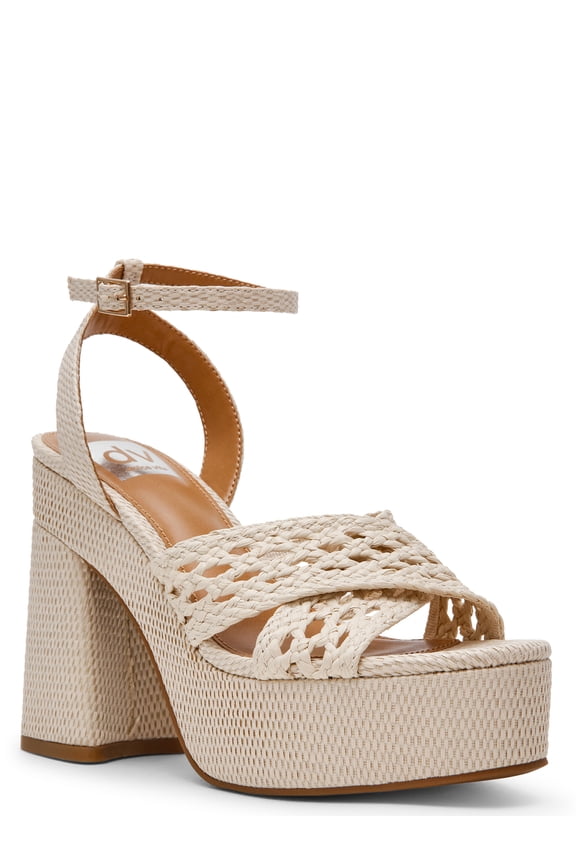 Women's Whishora Platform Block Heel Sandal with Ankle Strap