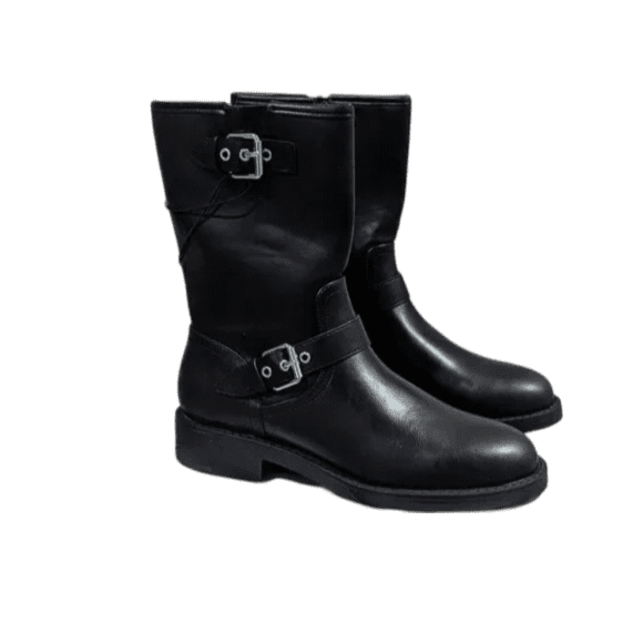 DV by Dolce Vita Ladies' Black Moto Biker Boots Size 8 - Walmart.com