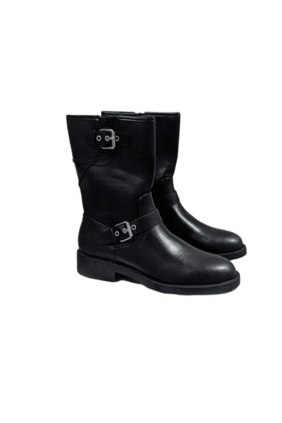 DV by Dolce Vita Ladies' Black Moto Biker Boots Size 8