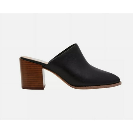 Dv By Dolce Vita Women's Comfort Nero Stacked Block Heeled Mule Shoes Black