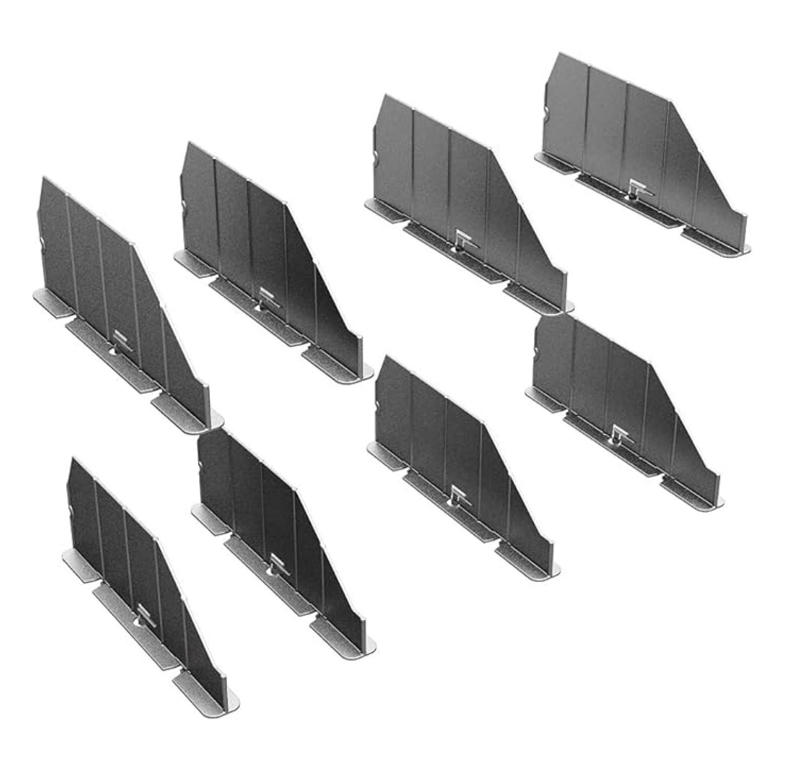 DV14C8 Shelf Dividers - 8 Pack - 14 Inch Shelf Organizer - Composite