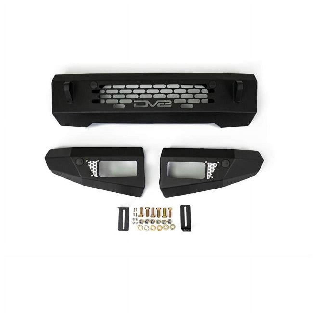 DV8 FBBR03 OE Plus Series Bumper for Ford Bronco, Black Powder Coated