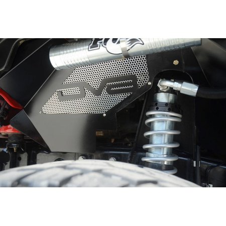 DV8 INFEND-01FB Front Inner Fender Black Aluminum for 07-18 Wrangler JK 2WD/4WD