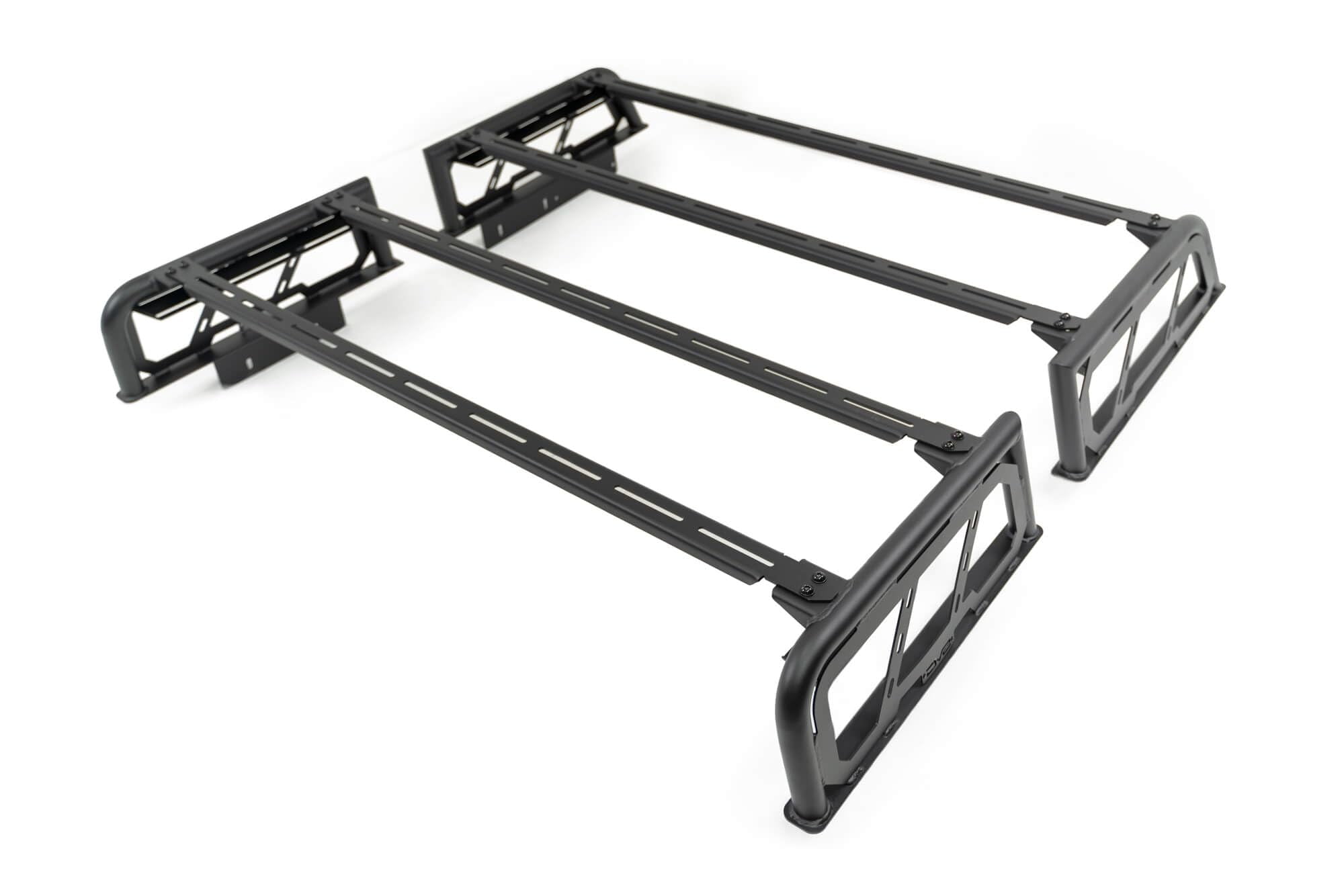 DV8 Offroad 07-23 Toyota Tundra / 09-23 Ford F150 Raptor MTO Series Bed Rack - 2pc Adj.