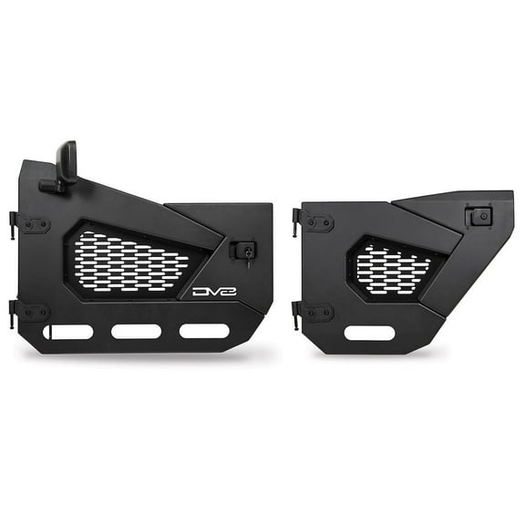 DV8 Offroad 18-22 Jeep Wrangler JL/JT Spec Series Half Doors - Front Set