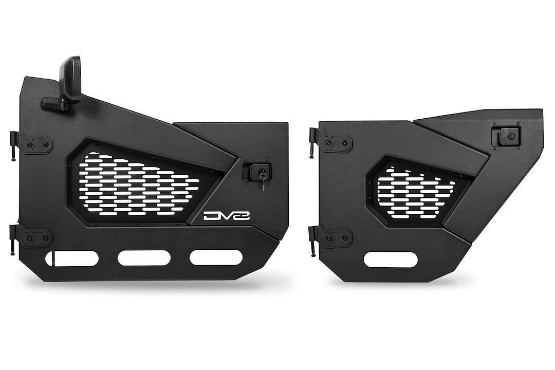 DV8 Offroad 18-22 Jeep Wrangler JL/JT Spec Series Half Doors - Rear Set